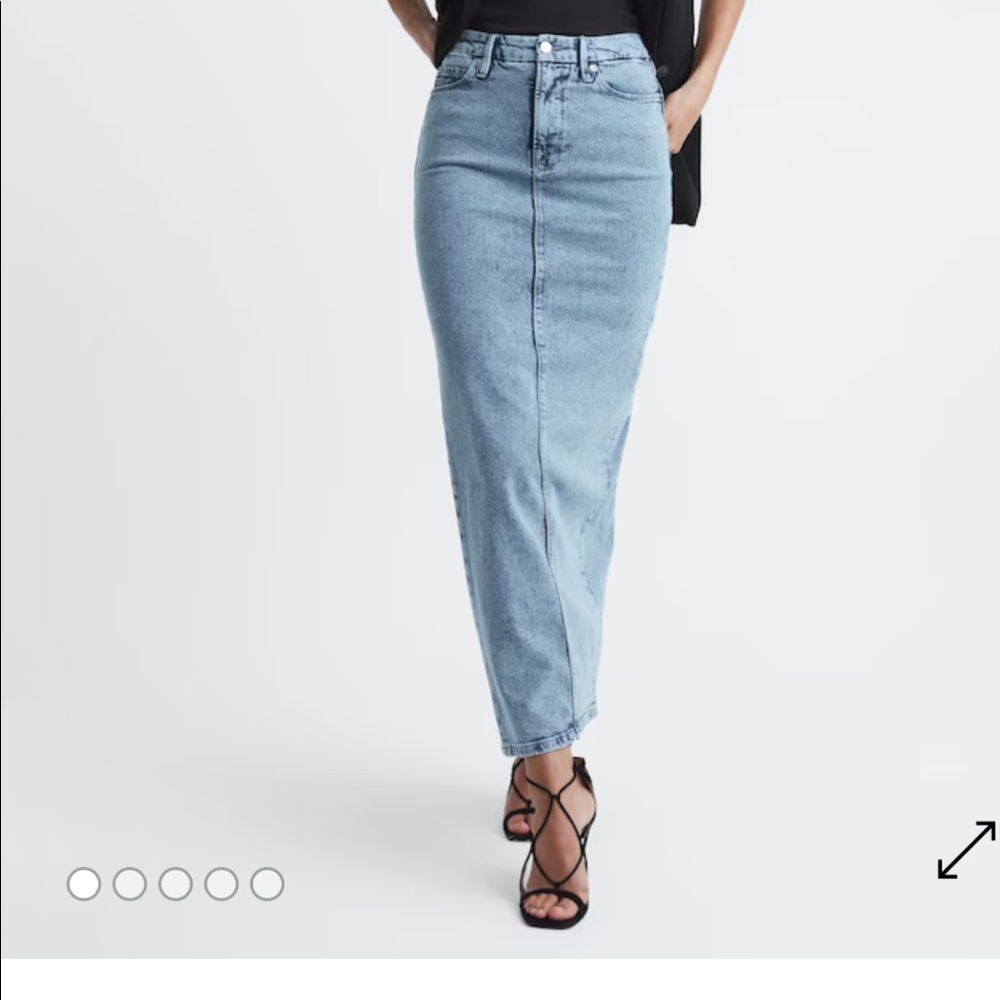 Good American Denim Maxi Skirt Size 6/28